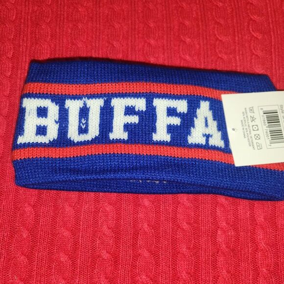 NFL Buffalo Red and Blue Winter Headband Ear Warmer - Picture 2 of 3